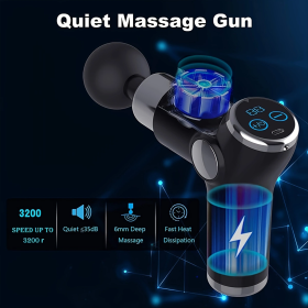 High Frequency Massage Gun Mini LCD 32 Speeds Fascia Gun Muscle Massager Relaxation Body Relax Fitness