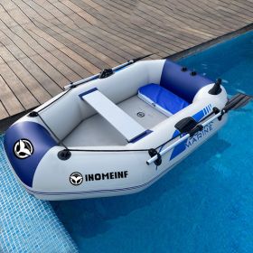 Rubber Boat Thickened Hard Bottom Motor Inflatable Boat Kayak Bare Boat (Option: Set10)